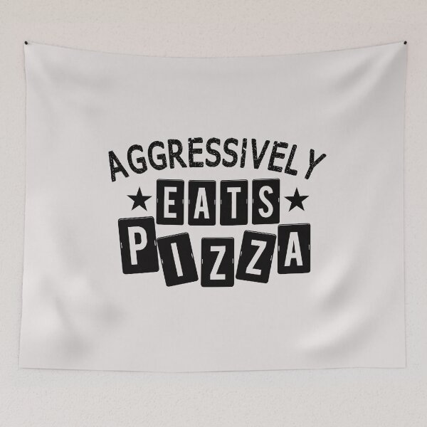 Item preview, Aggressively Eats Pizza Gift For Pizza Lovers Funny  designed and sold by JooArtPrints  ★★★★★.