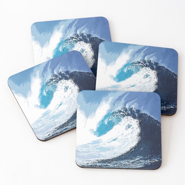 Item preview, Sea waves color art designed and sold by artdragongift 15.