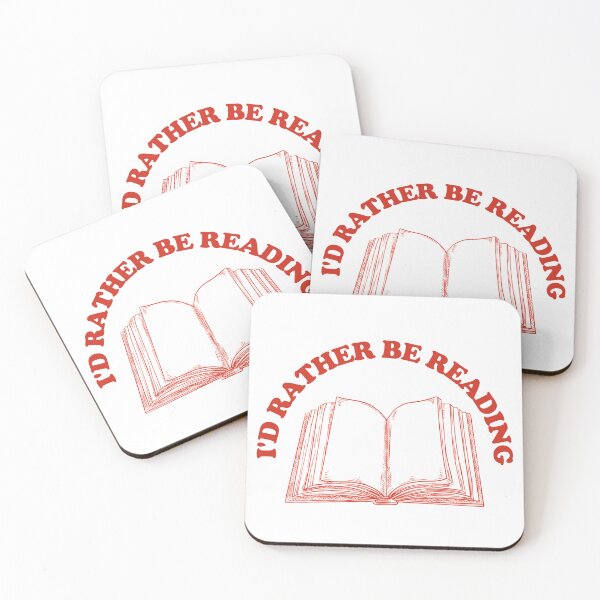 Item preview, Id Rather Be Reading, Book Club, Red designed and sold by anghelapparel.