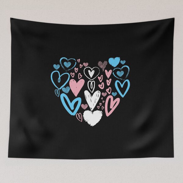 Item preview, Valentines Day Trans Hearts. Transgender Pride designed and sold by Subtle Pride Shop.