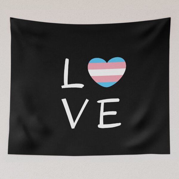 Item preview, LOVE Trans Heart. Transgender Pride designed and sold by Subtle Pride Shop.