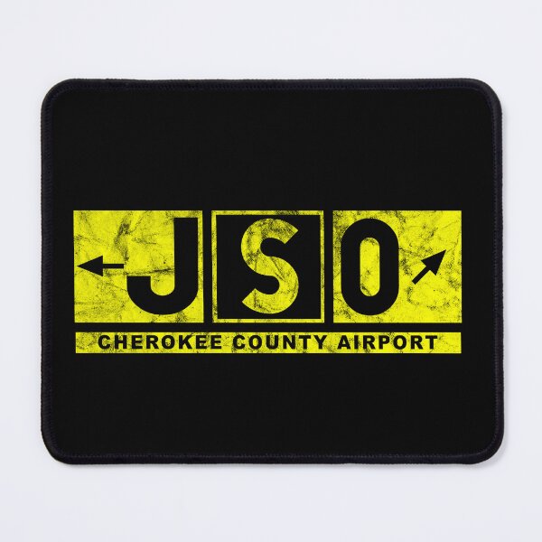 Item preview, JSO Cherokee County Airport Taxiway Sign Design Distressed designed and sold by RealPilotDesign.