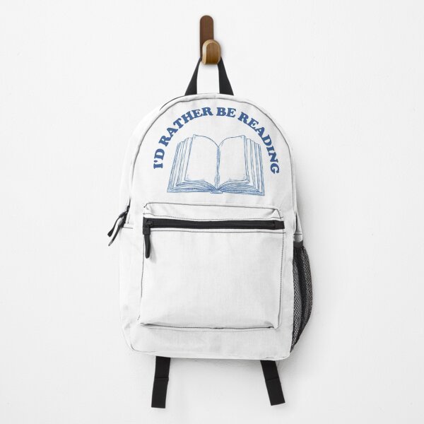 Item preview, Id Rather Be Reading, Book Club, Blue designed and sold by anghelapparel.
