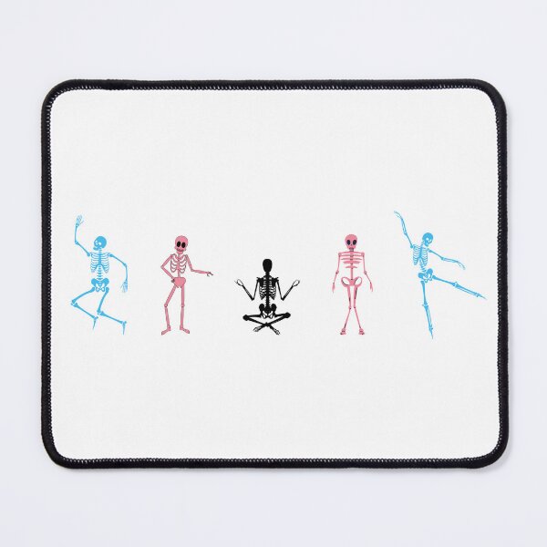 Item preview, Halloween Skeletons Black Trans. Transgender Pride designed and sold by Subtle Pride Shop.