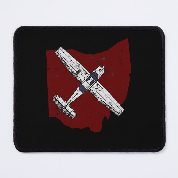 Item preview, Ohio 182 Skylane Airplane Silhouette (distressed) designed and sold by RealPilotDesign.