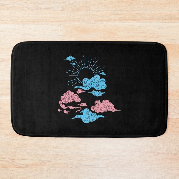Item preview, Sun and Clouds Black Trans Flag. Transgender Pride designed and sold by Subtle Pride Shop.