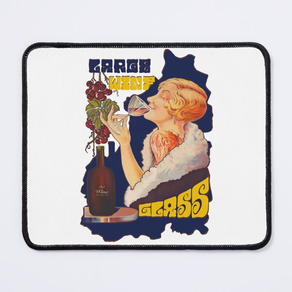 Item preview, large wine glass vintage old school designed and sold by Indy Vintage.