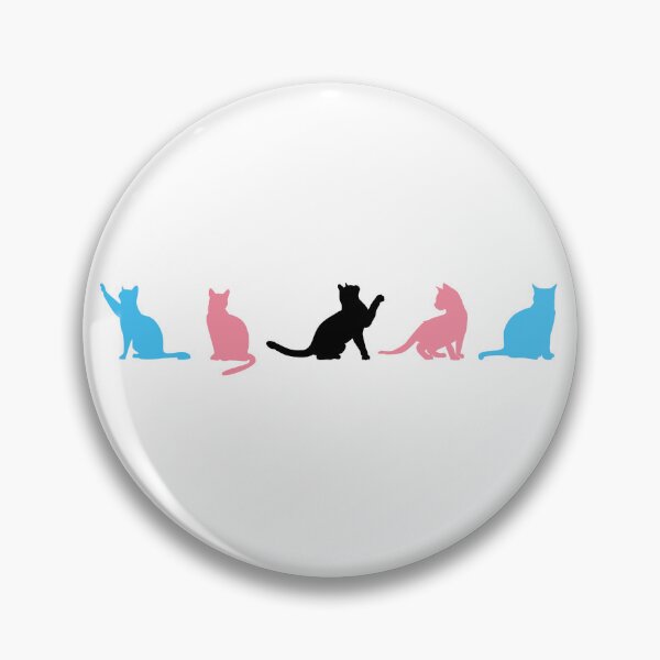 Item preview, Cats Black Trans Flag. Transgender Pride designed and sold by Subtle Pride Shop.