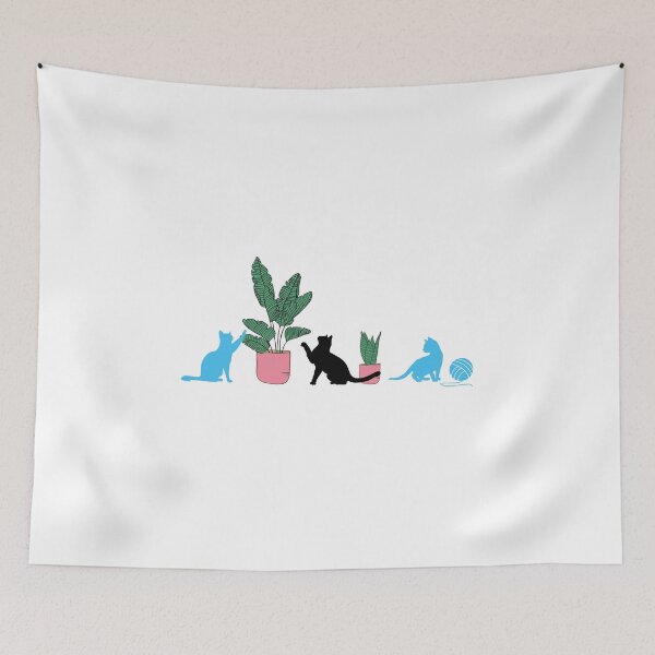 Item preview, Cats and Plants Black Trans Flag. Transgender Pride designed and sold by Subtle Pride Shop.