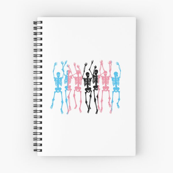 Item preview, Halloween Skeletons Black Trans Flag. Transgender Pride designed and sold by Subtle Pride Shop.