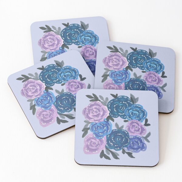 Item preview, Cool toned rose square designed and sold by DoodlesFlowers.