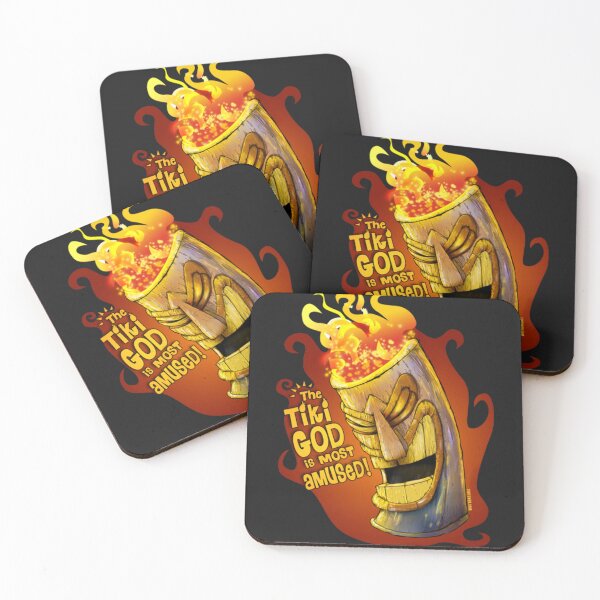 Item preview, Tiki The Tiki Is Most Amused designed and sold by PrintAndArros.