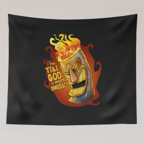 Item preview, Tiki The Tiki Is Most Amused designed and sold by PrintAndArros.