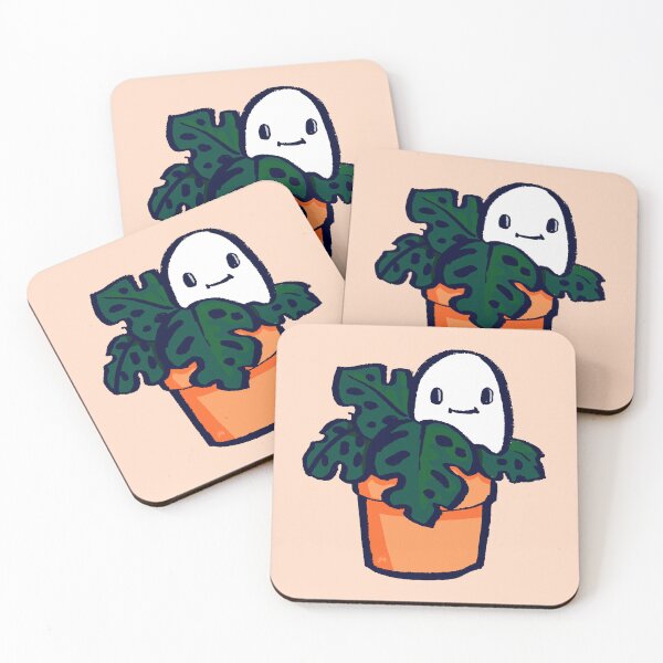 Item preview, The ghost of well tended monstera plants designed and sold by Theysaurus.