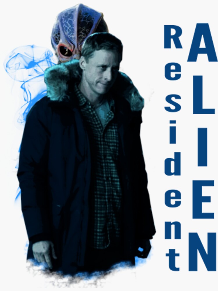 "Tv Series Resident Alienposter style" Sticker for Sale by