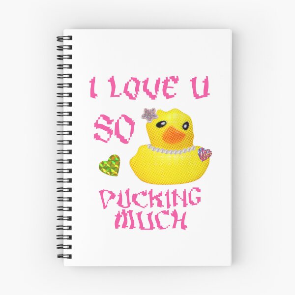 Item preview, I love u so ducking much - valentines day designed and sold by iamzigzaggy.