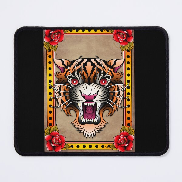 Item preview, tiger old school poster designed and sold by cat poe.
