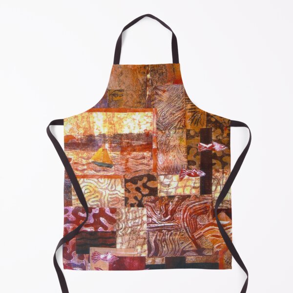 Item preview, The Harbour Monoprint Collage designed and sold by Heatherian.