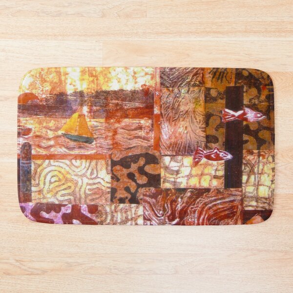 Item preview, The Harbour Monoprint Collage designed and sold by Heatherian.