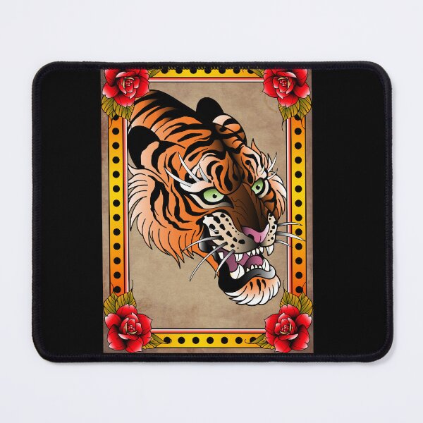 Item preview, tiger old school poster japan designed and sold by cat poe.