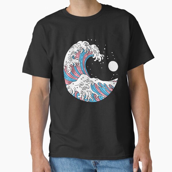 Item preview, Circular Japanese Trans Wave. Transgender Pride designed and sold by Subtle Pride Shop.