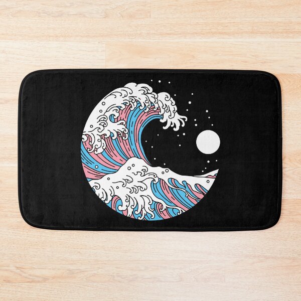 Item preview, Circular Japanese Trans Wave. Transgender Pride designed and sold by Subtle Pride Shop.