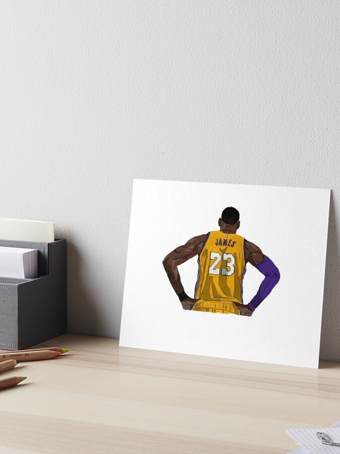 LeBron James Comeback Number Jersey 6 | Art Board Print