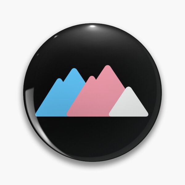 Item preview, Triangle Trans Mountains. Transgender Pride designed and sold by Subtle Pride Shop.