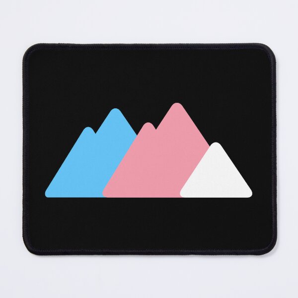 Item preview, Triangle Trans Mountains. Transgender Pride designed and sold by Subtle Pride Shop.
