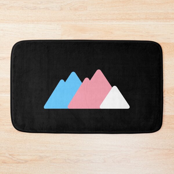 Item preview, Triangle Trans Mountains. Transgender Pride designed and sold by Subtle Pride Shop.