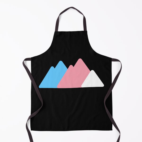 Item preview, Triangle Trans Mountains. Transgender Pride designed and sold by Subtle Pride Shop.