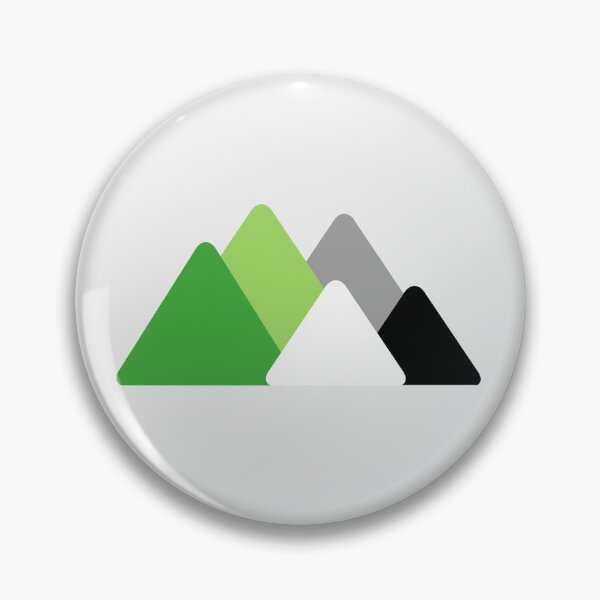 Item preview, Triangle Aro Mountains. Aromantic Pride designed and sold by Subtle Pride Shop.
