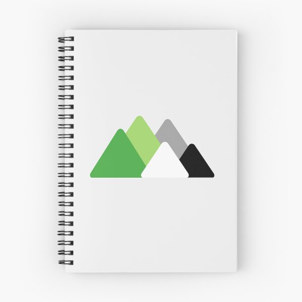Item preview, Triangle Aro Mountains. Aromantic Pride designed and sold by Subtle Pride Shop.