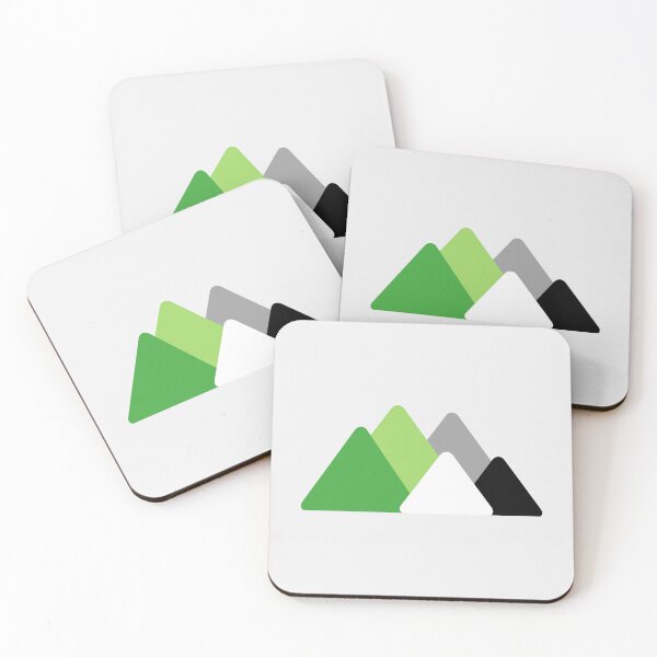 Item preview, Triangle Aro Mountains. Aromantic Pride designed and sold by Subtle Pride Shop.