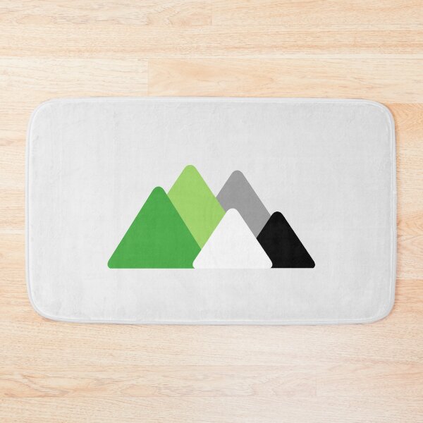 Item preview, Triangle Aro Mountains. Aromantic Pride designed and sold by Subtle Pride Shop.