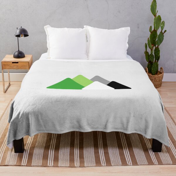 Item preview, Triangle Aro Mountains. Aromantic Pride designed and sold by Subtle Pride Shop.