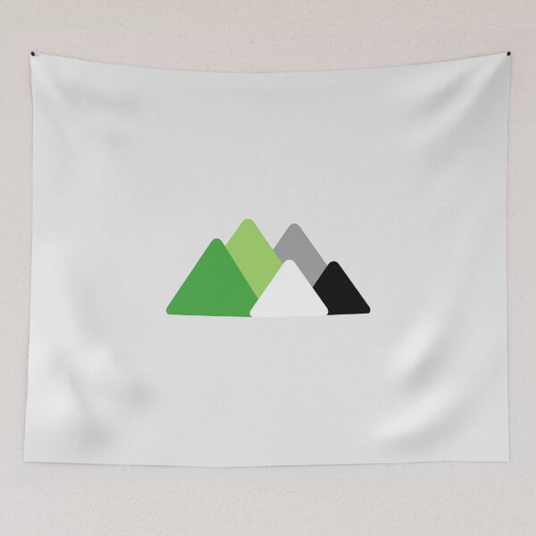 Item preview, Triangle Aro Mountains. Aromantic Pride designed and sold by Subtle Pride Shop.