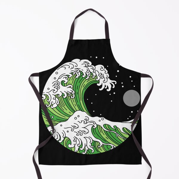 Item preview, Circular Japanese Wave Aro. Aromantic Pride designed and sold by Subtle Pride Shop.