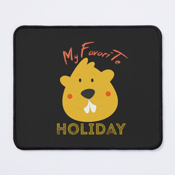 Item preview, My Favorite Holiday Ground Hog Sunset Gift Groundhog Day Essential T-Shirt designed and sold by Abdel Pod ⭐️⭐️⭐️⭐️⭐️.
