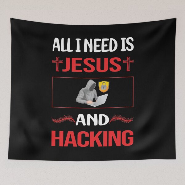 Item preview, Funny Jesus Hacking Hack Hacker designed and sold by FifineCroteau.