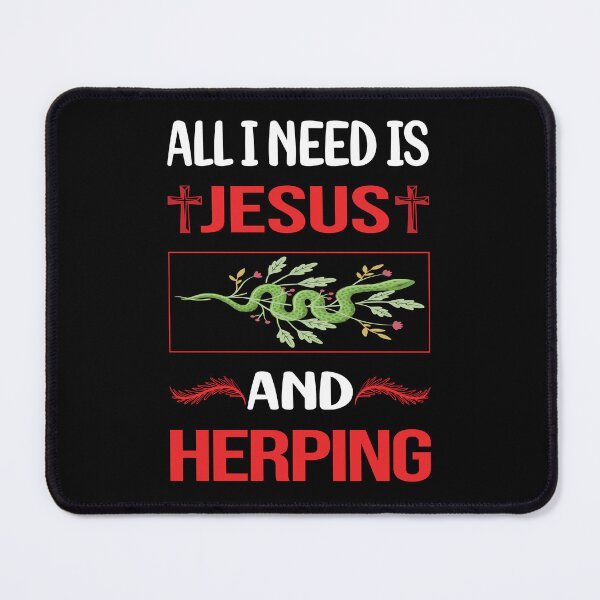 Item preview, Funny Jesus Herping Herpetologist Herpetology Herp Herps Herper designed and sold by FifineCroteau.