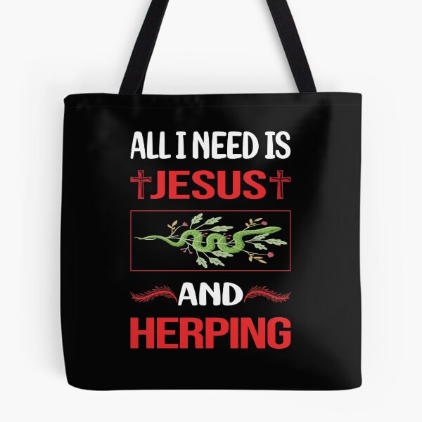 Item preview, Funny Jesus Herping Herpetologist Herpetology Herp Herps Herper designed and sold by FifineCroteau.