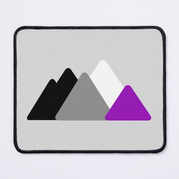 Item preview, Triangle Ace Mountains. Asexual Pride designed and sold by Subtle Pride Shop.