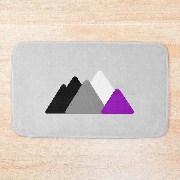 Item preview, Triangle Ace Mountains. Asexual Pride designed and sold by Subtle Pride Shop.