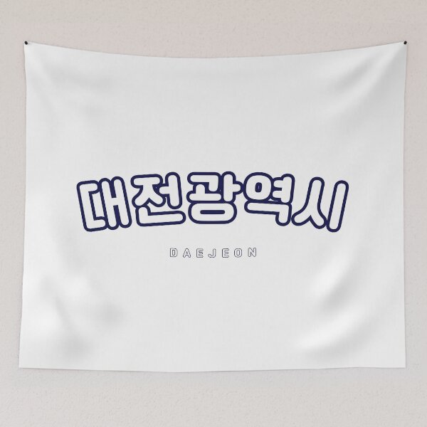 Item preview, Copy of Korean Hangul Daejeon Shirt | 대전광역시 | 대전 | Korean Alphabet | South Korea | North Korea designed and sold by KPopPopPop.
