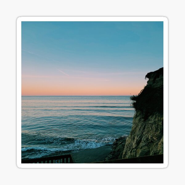Relaxing Santa Barbara Wave Sunset Sticker