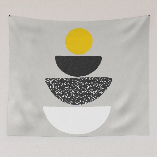 Item preview, Zen bowls below the yellow sun - abstract organic textures designed and sold by KateIsSketchy.
