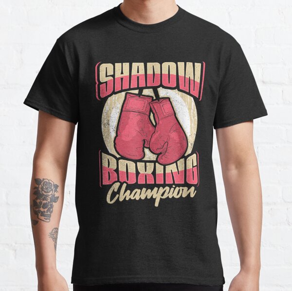 Mens Funny Shadow Boxing Champion Design for Boxing Training T