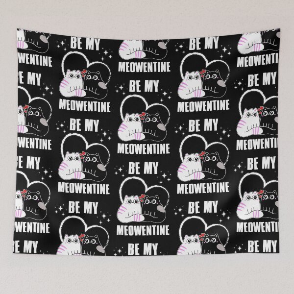 Item preview, Happy Meowentines Day, Be My Meowentine, Cat lover Valentines Day designed and sold by FNStuff.