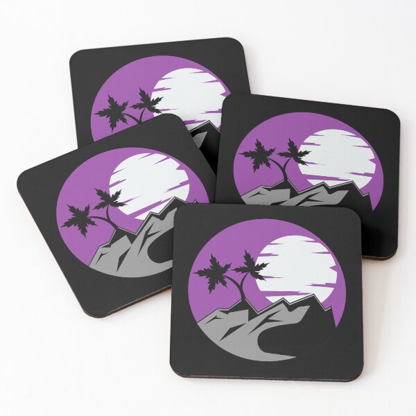 Item preview, Tropical Ace Sun and Trees. Asexual Pride designed and sold by Subtle Pride Shop.